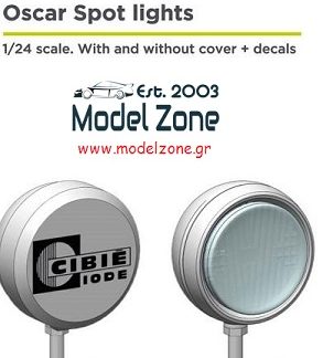 OSCAR SPOT LIGHT - WITH & WITHOUT COVER + DECALS  1/24  DCL-PAR014