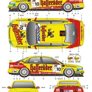 SK DECALS - AUDI A4 QUATTRO SUPER TOURENWAGEN CUP 1999  1/24  SK24153