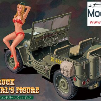UTILITY TRUCK 4x4 + BLOND FIGURE  1/24  52249