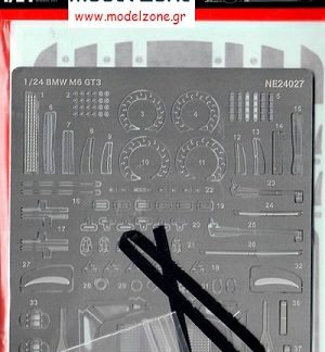 BMW M6 GT3 PLAYSTATION -  RUNDSTRECKEN TROPHY 2020 WINNER - DETAIL UP SET 1/24 NE24027