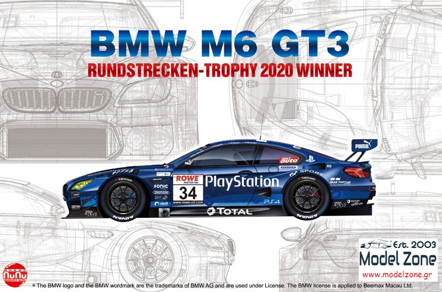 BMW M6 GT3 PLAYSTATION – RUNDSTRECKEN TROPHY 2020 WINNER 1/24  PN24027