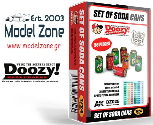 DZ025 SODA CANS 1/24