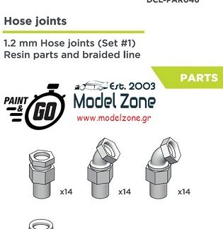 HOSE JOINTS 1.2mm + BRAIDED LINE  SET-1   DCL-PAR046