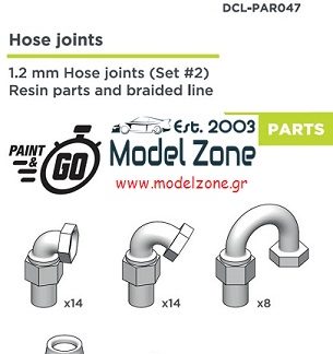 HOSE JOINTS 1.2mm + BRAIDED LINE  SET-2   DCL-PAR047