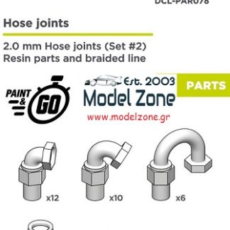 HOSE JOINTS 2.0mm + BRAIDED LINE SET-2 DCL-PAR078