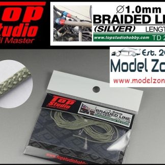 TOP STUDIO - BRAIDED LINE SILVER 1.0mm / 2m  TD23203