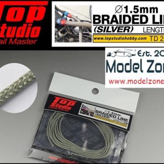 TOP STUDIO - BRAIDED LINE SILVER 1.5mm / 2m  TD23204