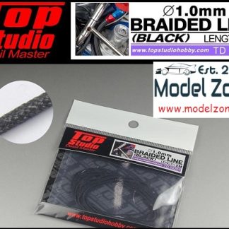 TOP STUDIO - BRAIDED LINE BLACK 1.0mm / 2m TD23207