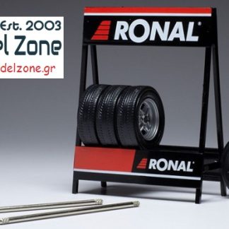 IXO - RONAL X PACK WHEEL SET + RACK  1/18  18SET008W