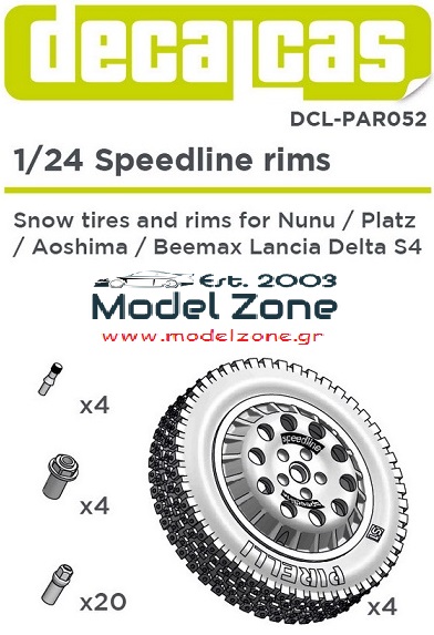 SPEEDLINE SNOW WHEELS SET – LANCIA DELTA S4  DCL-PAR052  1/24