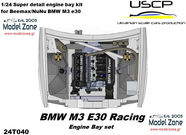 BMW M3 E30 RACING – ENGINE BAY SET  1/24  24T040