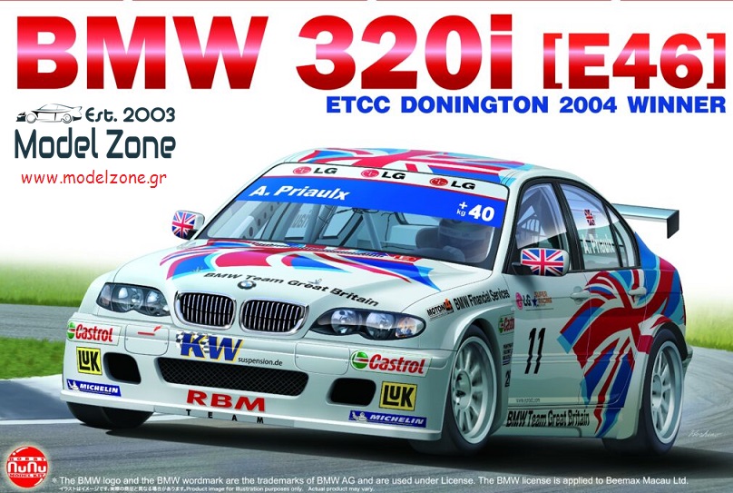 BMW 320i E46 – ETCC DONINGTON WINNER 2004  1/24  PN24033
