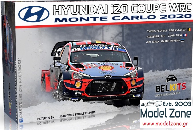 HYUNDAI i20 COUPE WRC 2020 – MONTE CARLO  1/24  BEL-021