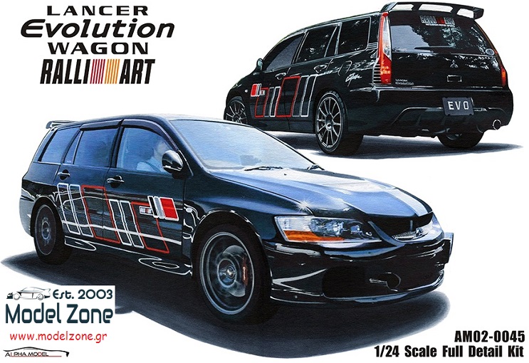 MITSUBISHI LANCER EVOLUTION IX WAGON RALLIART  1/24  AM02-0045