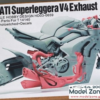 HOBBY DESIGN - DUCATI SUPERLEGGERA V4 EXHAUST PIPE 1/12 HD03-0659