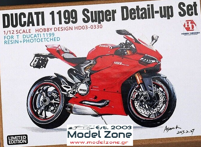 HOBBY DESIGN – DUCATI 1199 SUPER DETAIL UP SET   1/12  HD03-0330