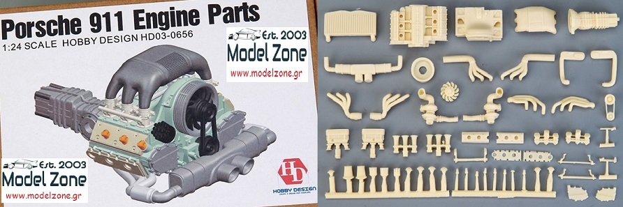 HOBBY DESIGN – PORSCHE 911 FULL ENGINE KIT  1/24  HD03-0656