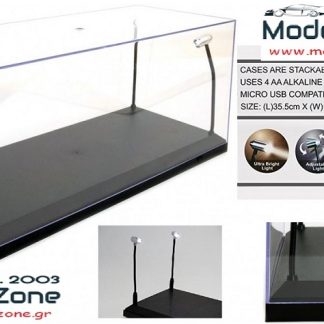 TRIPLE9 - DISPLAY CASE LED LIGHTED  - BLACK 1/18  T9-189910