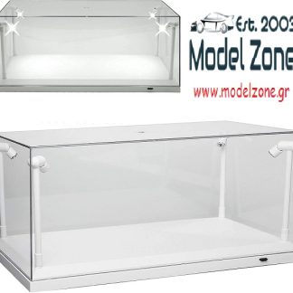 TRIPLE9 - DISPLAY CASE LED LIGHTED  - WHITE 1/18  T9-189921