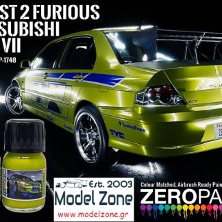 FAST + FURIOUS 2 - Mitsubishi Evo VII Green / Yellow & Silver Set  2x30ml  ZP-1748