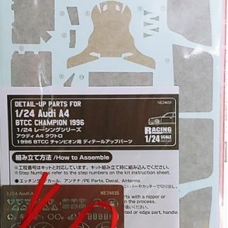 AUDI A4 BTCC CHAMPION 1996 - DETAIL UP SET 1/24 NE24035