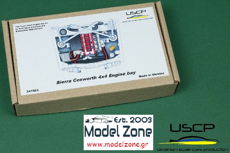 FORD SIERRA COSWORTH 4×4 ENGINE BAY  1/24  24T063