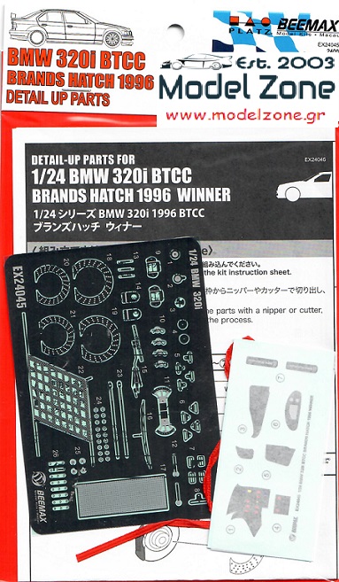BMW 320i BTCC BRANDS HATCH WINNER 1996 – DETAIL UP SET  1/24  EX24045