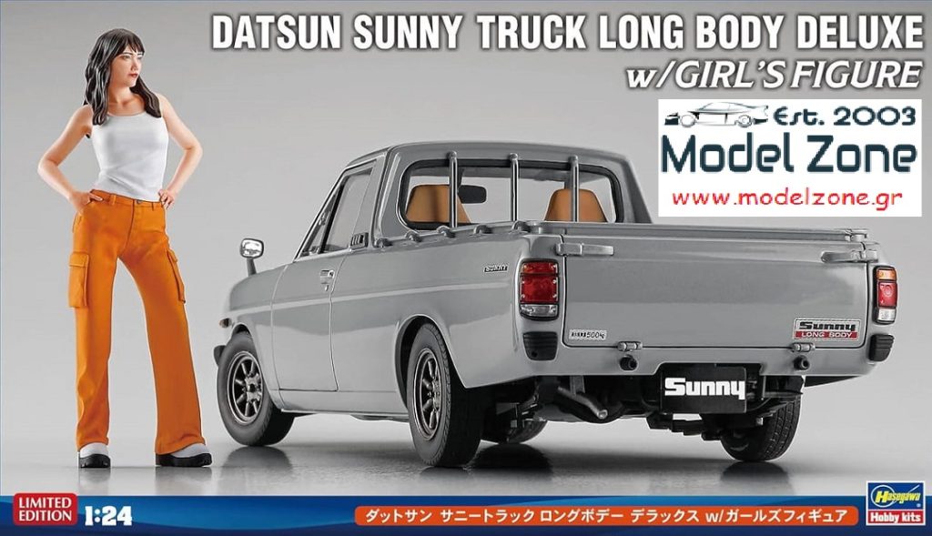 DATSUN SUNNY TRUCK – LONG BODY DELUXE + GIRLS FIGURE  1/25  52426