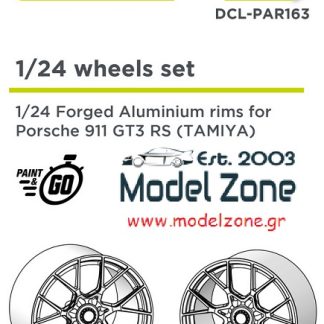 FORGED ALUMINIUM RIMS - PORSCHE 911 GT3 RS TAMIYA  1/24  DCL-PAR163