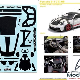 SK DECALS - PORSCHE 911 GT3 RS - CARBON FIBER DECALS 1/24 SK-CF006