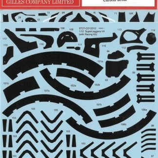 STUDIO27 - DUCATI SUPERLEGGERA V4 WITH RACING KIT CARBON DECALS  1/12  ST27-CD12013