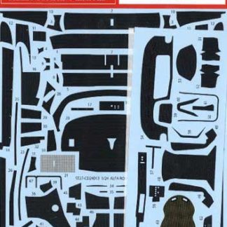 STUDIO27 - ALFA ROMEO 155 V6 CARBON DECALS  1/24  ST27-24013