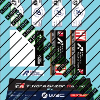 Toyota Yaris Rally1 Hybrid 2023 - DECALS Akropolis rally 1/24  KMP 24075