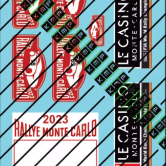 Toyota Yaris Rally1 Hybrid 2023 - DECALS MONTE CARLO RALLYE 2023 1/24 KMP 24078